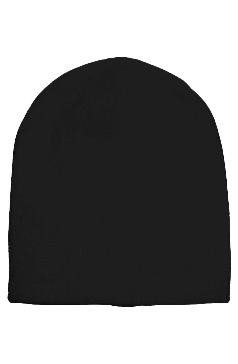 Short Beanie with woven tab