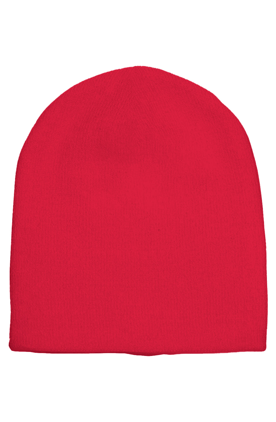 Short Beanie with woven tab