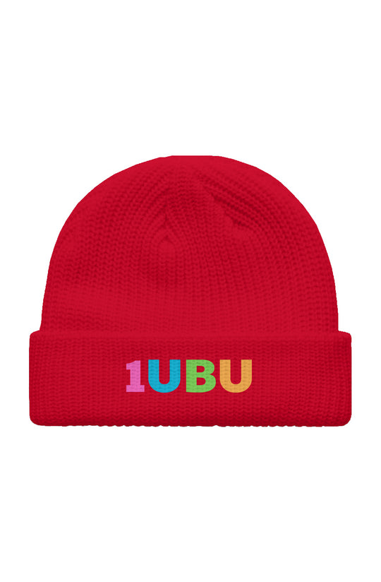 Short Beanie with Embroidered Logo