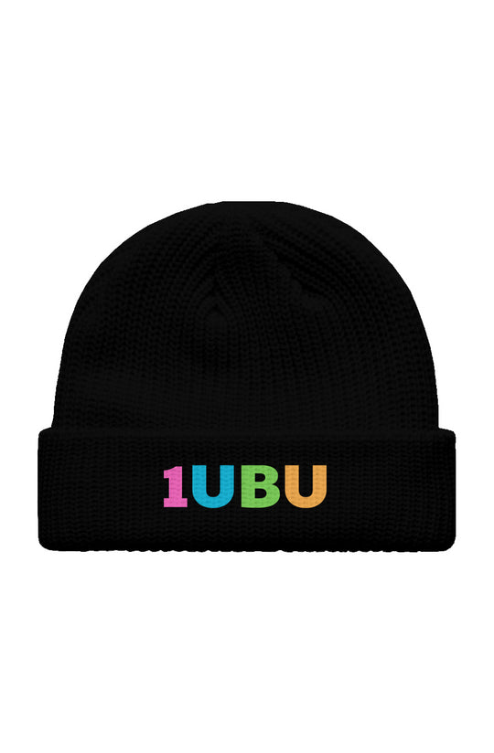 Short Beanie with Embroidered Logo